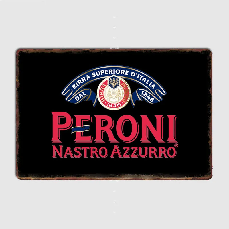 Best Drink Peroni Nastro Azzurro Italia Retro Pub Posters Metal Sign Custom Bar indoor Wall Room Decor Tin Home Decor