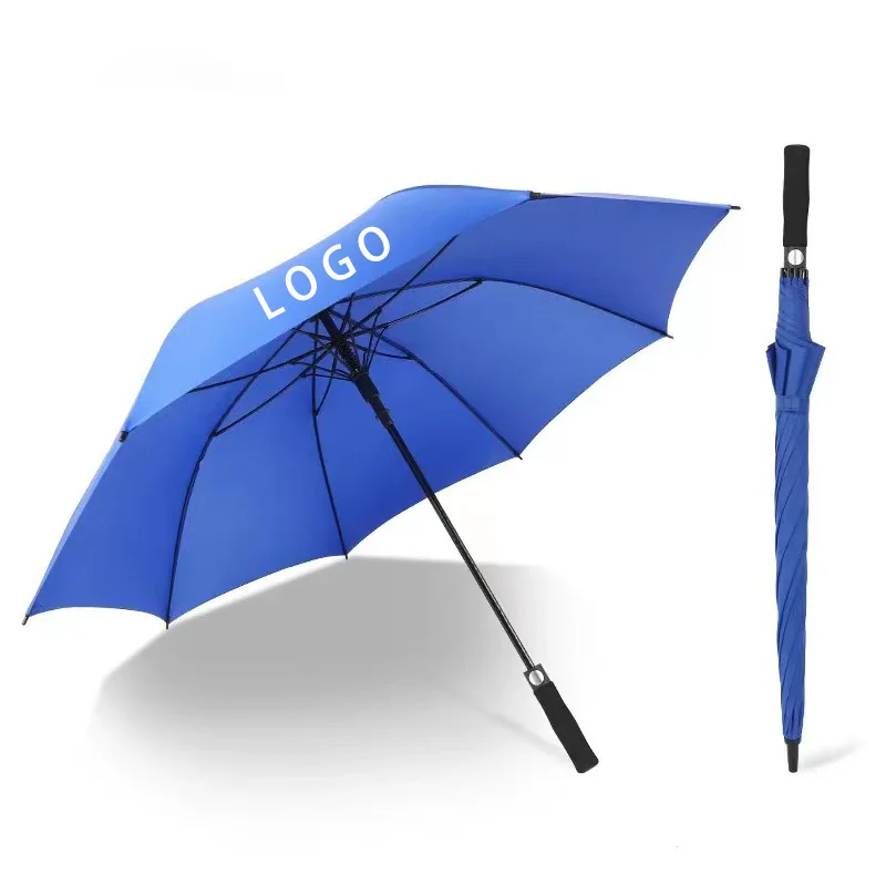 Custom Logo Printed Windproof Golf Umbrella automatic full colour umbrella with Advertising For Promotional