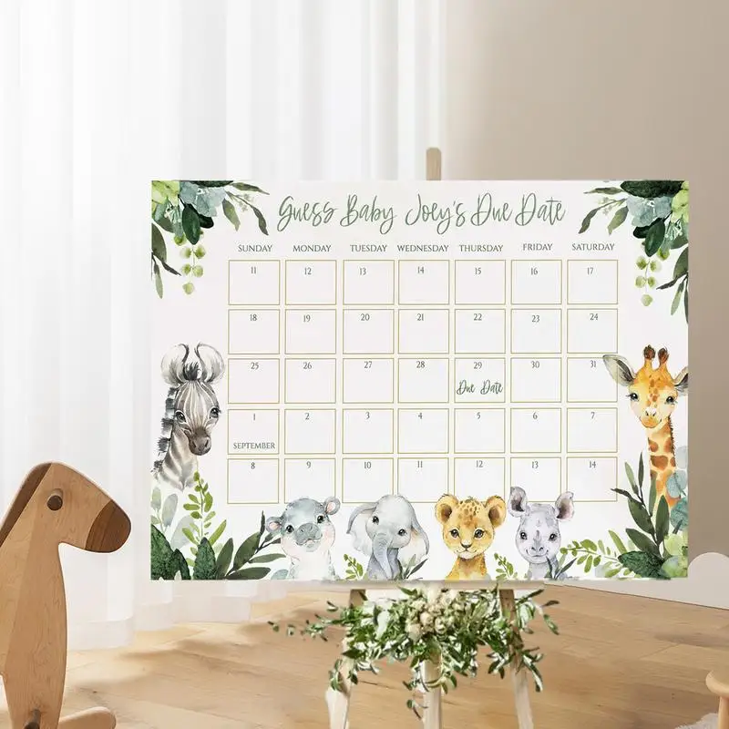 Детский календарь с указанием даты и даты, забавный календарь для игры в душ, памятный милый календарь с указанием даты, детский календарь, знак для