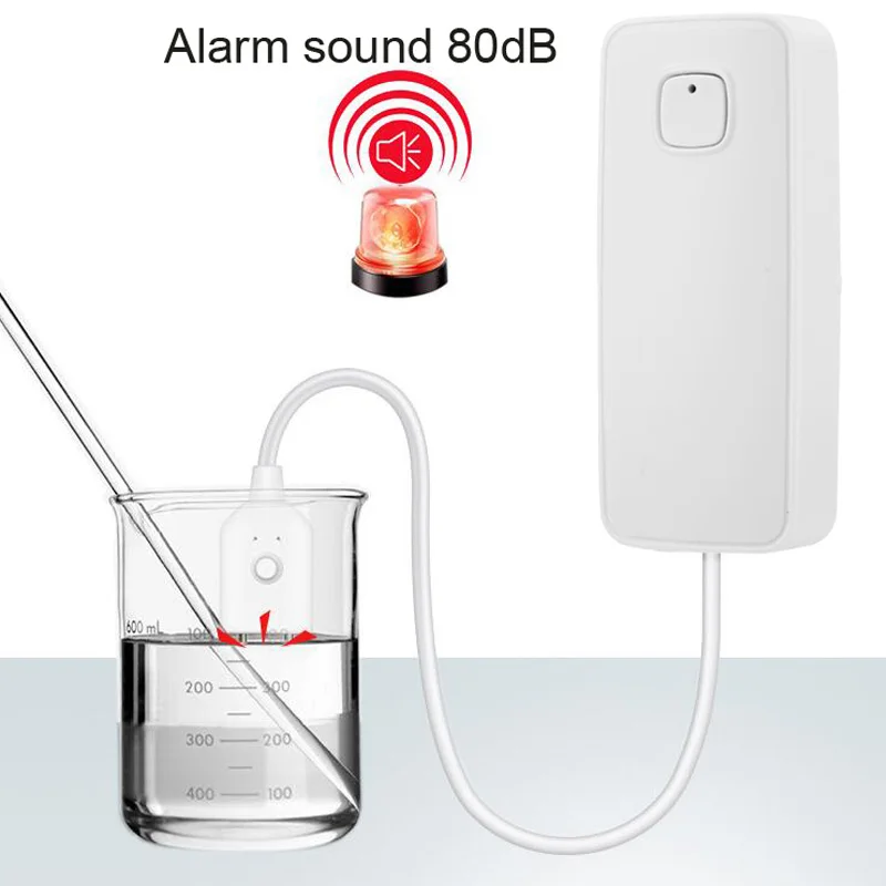 

Smart APP WiFi Water Leak Sensor Water Overflow Level Detector Security Sound Alarm System Flood Leakage Sensor Remote Control