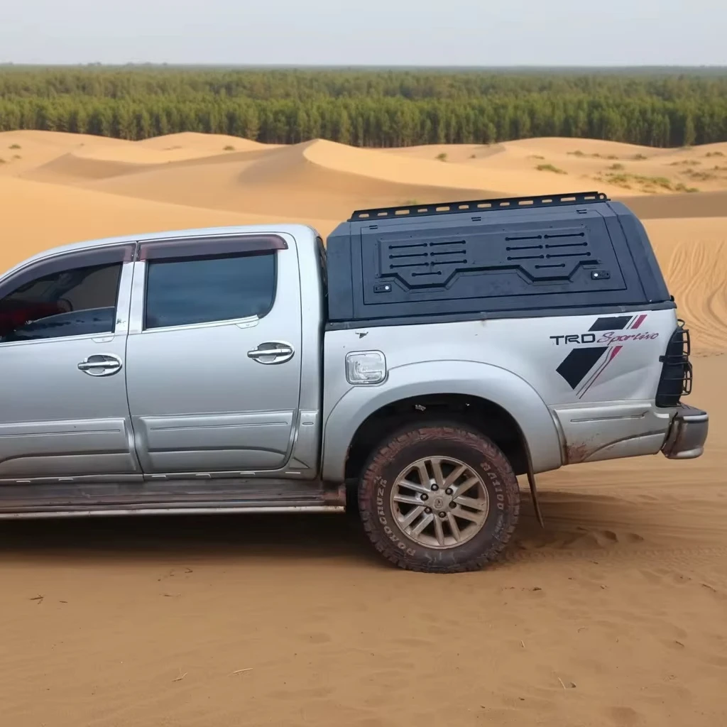 Heavy Duty Manganese Steel Aluminum Alloy Pickup Truck Canopy Waterproof Hardtop Bed Cover for Toyota Tundra Hilux Tacoma