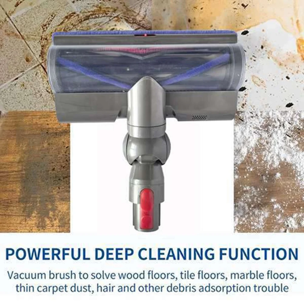 رأس فرشاة محرك مباشر ABUS متعدد الأسطح سريع التحرير لـ Dyson V7، V8، V10، V11، V15 - مثالي للسجاد والأرضيات الصلبة