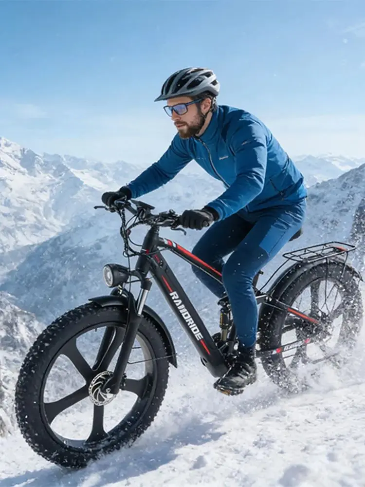AliExpress RANDRIDE YX90M Electric Bike 1000W 14Ah Fat Tires 26" Full Suspension Frame Aluminum Hydraulic Brakes Maximum Speed