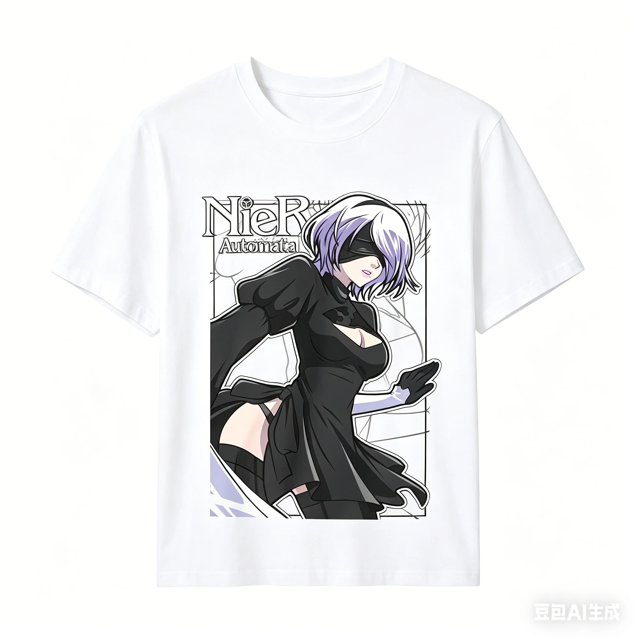 Nier Automata Cotton T-shirt personality Clothes New Model Anime Tshirt Yearround clothing Streetwear Oversized Unisex Couples