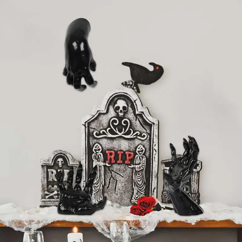 Life-Size Scary Hand Statues Resin Props Decoration Wall Aesthetic Art Hands Sculpture For Home Offices Haunted House