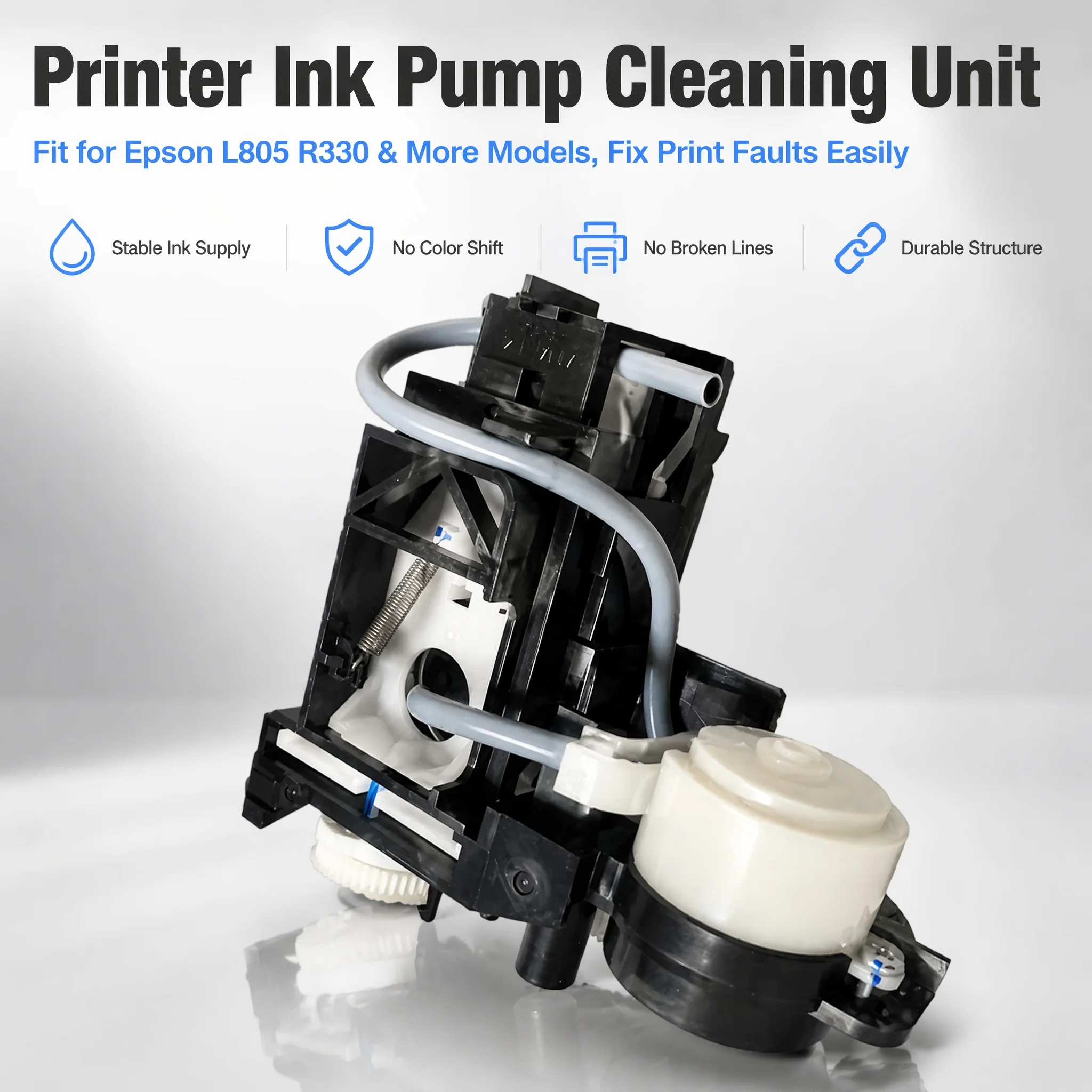 Einkshop L800 Ink Pump Assembly System Capping Station for Epson R270 R290 R330 R390 L801 L810 L850 L805 P50 T50 T59 T60