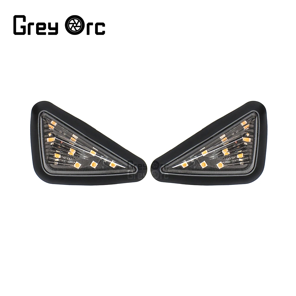 

Triangle Flush Mount LED Turn Signal Lights Motorcycle LED Turn Signal Lamp Motorbike Amber Indicators Blinker Lamp 12V