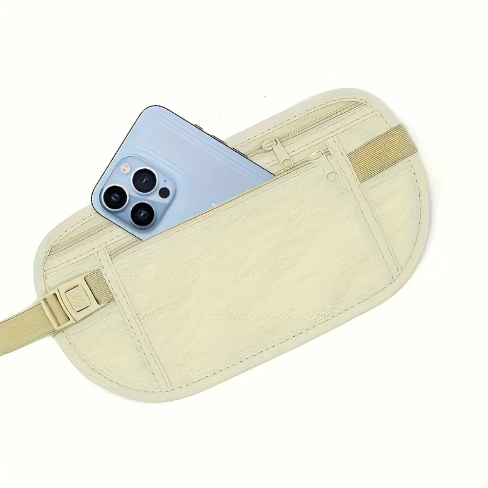 女性用軽量ウエストパック – 2個セット、携帯電話とパスポート用の隠しコンパートメント