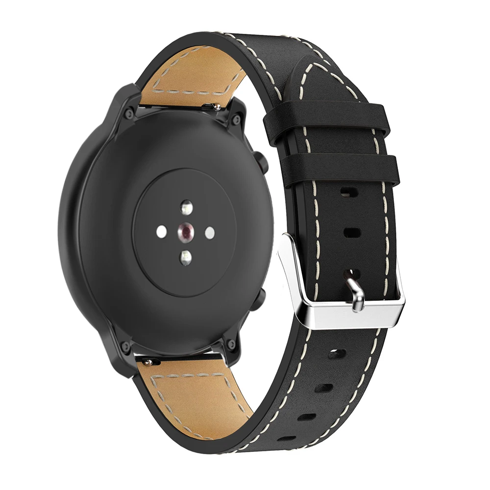 20mm 22mm Leather Strap For Huami Amazfit GTR 42mm 47mm Pace Stratos 3 2 2S Smart Watch Band for Samsung Galaxy Watch 5/4/3