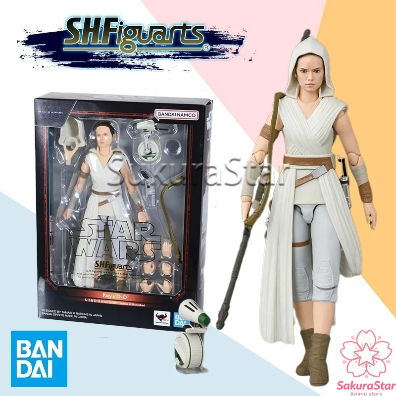 【in-stock】bandai-shfiguarts-star-wars-the-rise-of-skywalker-rey-finished-movable-action-figure-collectible-toy-gift-for-kids