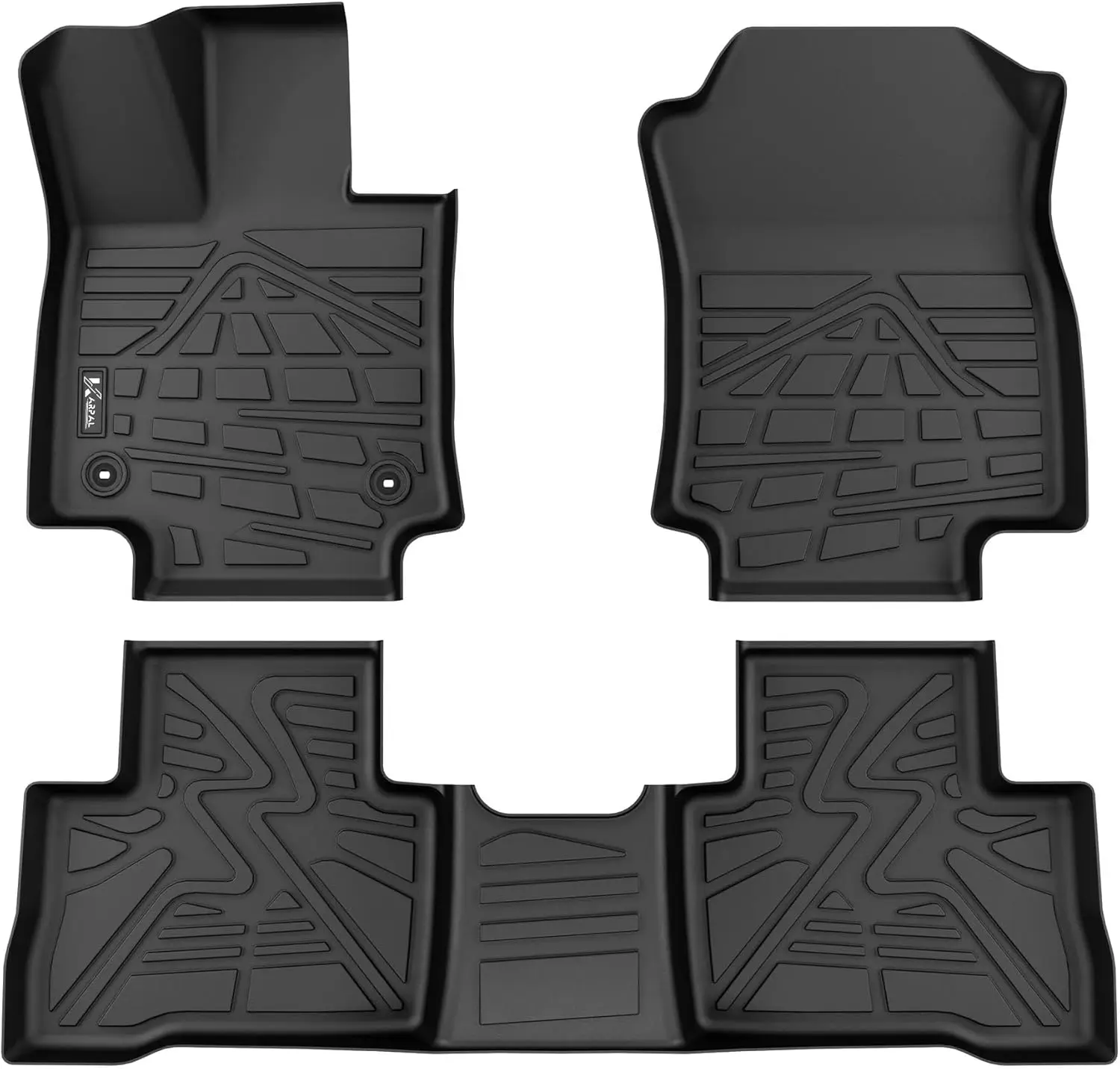 

Floor Mats Fit for Toyota RAV4 2019-2025 Include Hybrid,Custom Fit All Weather TPEFloor Liners,1st&2nd Row Mat, RAV4 Accessories