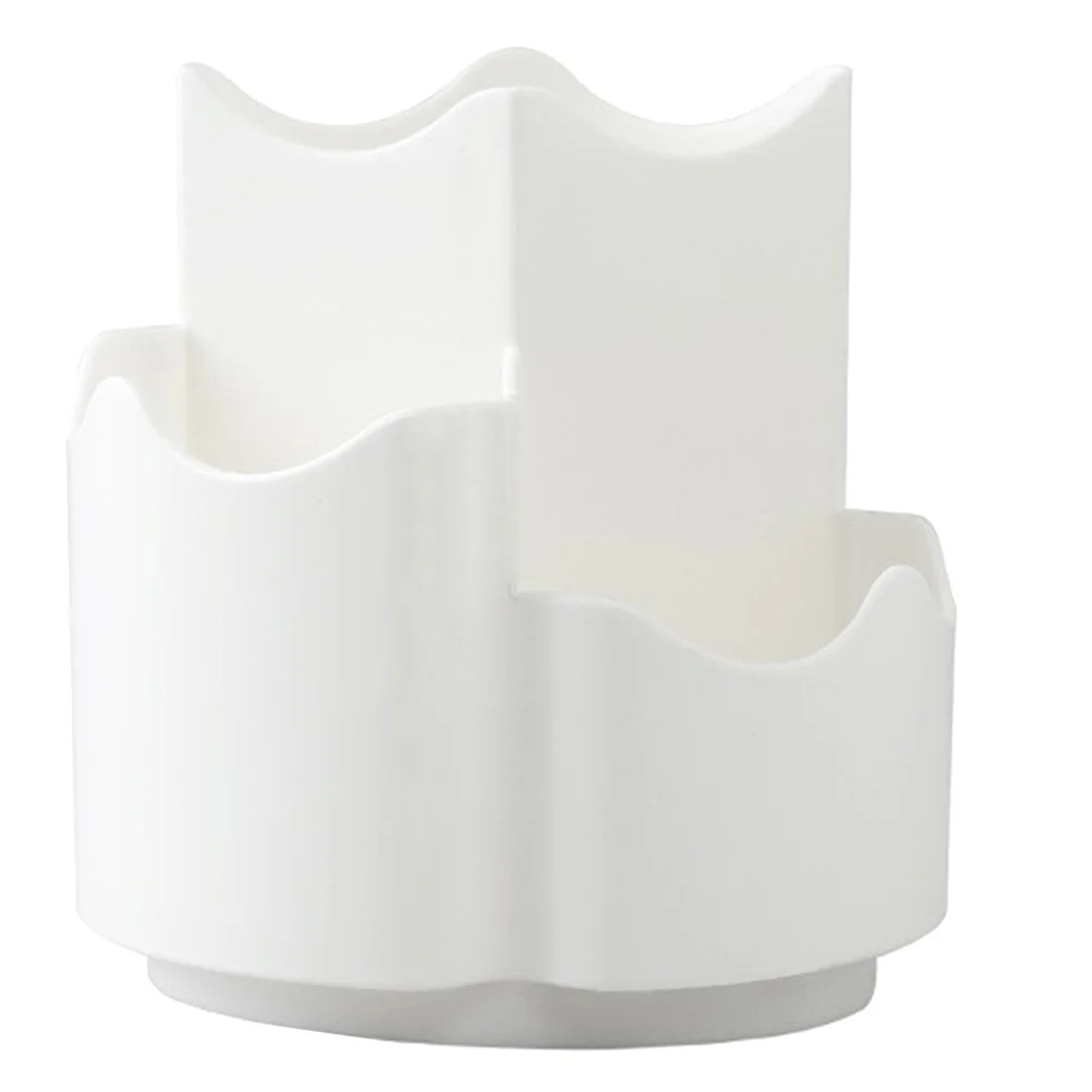 2-teiliger drehbarer Organizer mit breiter Öffnung, hält Make-up-Pinsel, Eyeliner, Bleistifte, Aufbewahrungsbecher für Schreibtisch, Kommode, Zuhause