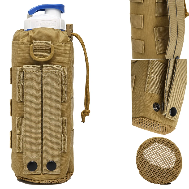 Molle Rugzak Waterfles Houder Voor Rugzak, Molle Pouch,Tactical Molle Waterfles Etui Hecht Aan Rugzak