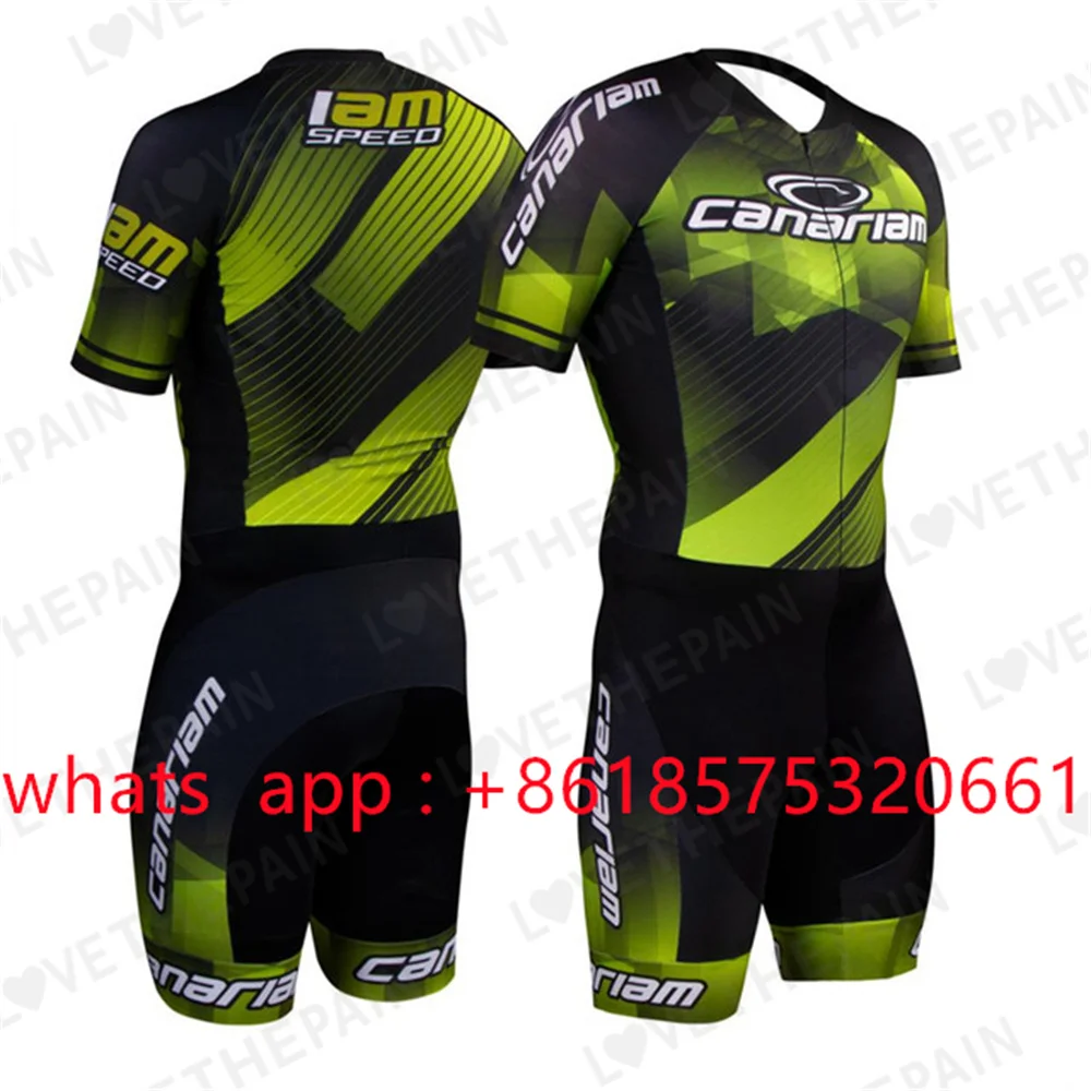 

Canariam Speed Skates Aero Racing inline skating Roller Skinsuit Fast Skating Cycling Triathlon Clothing Ropa Ciclismo Running