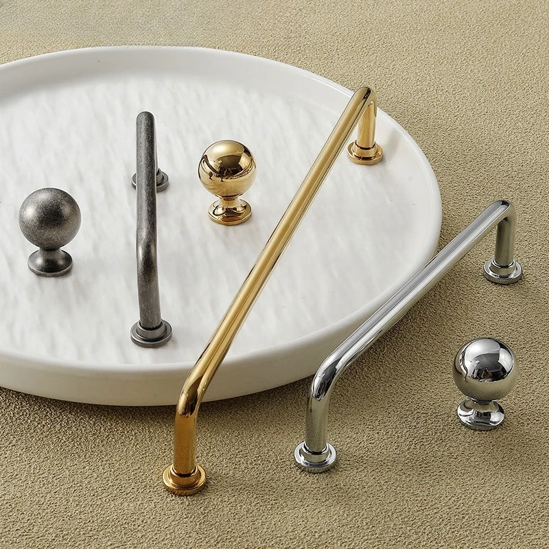 Furniture Handles Minimalism Brass  Wardrobe Kitchen Cupboard Cloakroom Bedside Bright Chrome  LongCabinet Handl