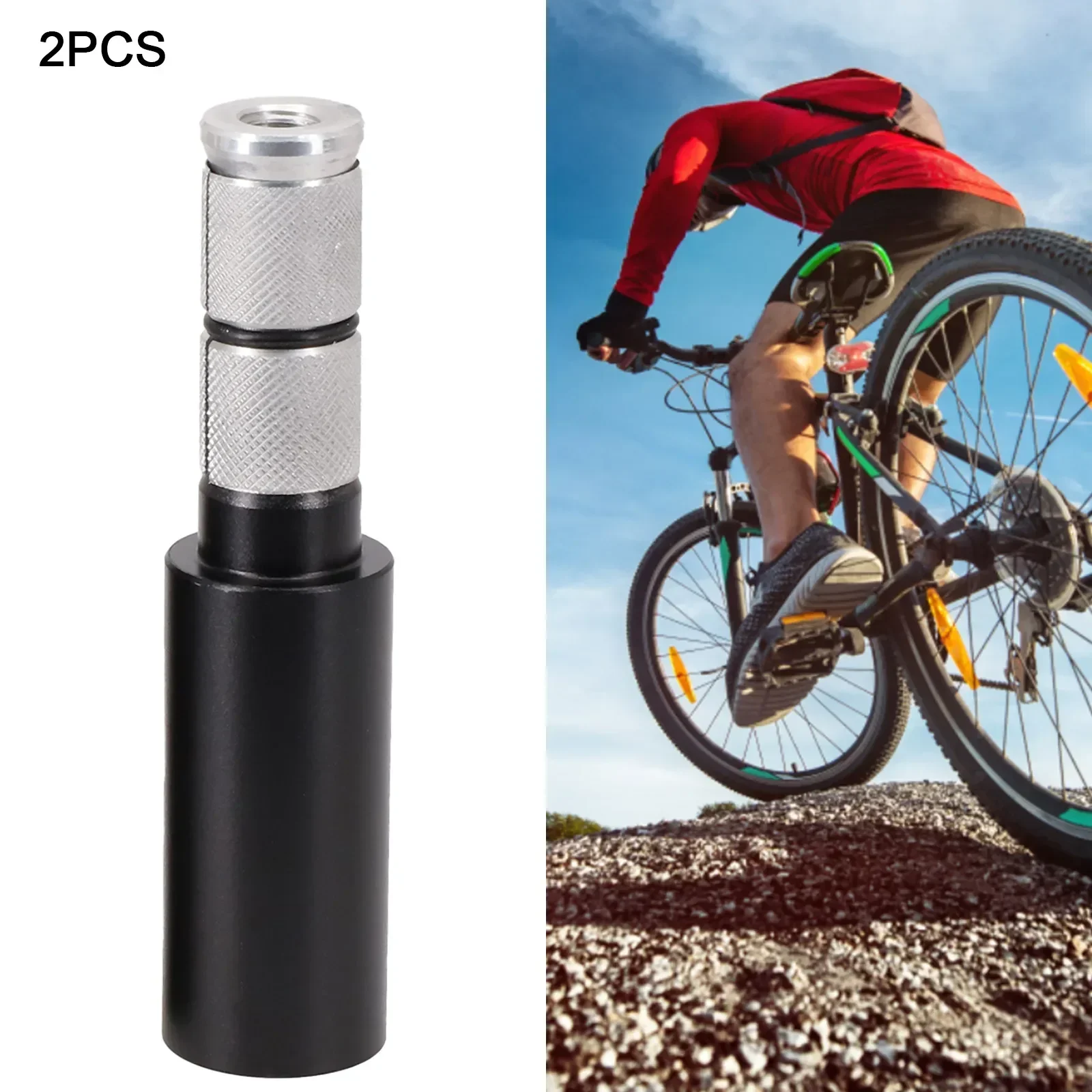 Bike Bicycle Fork Stem Extension Stem Extender Handlebar Riser Extension Adapter Aluminum Alloy Cycling Bike Parts