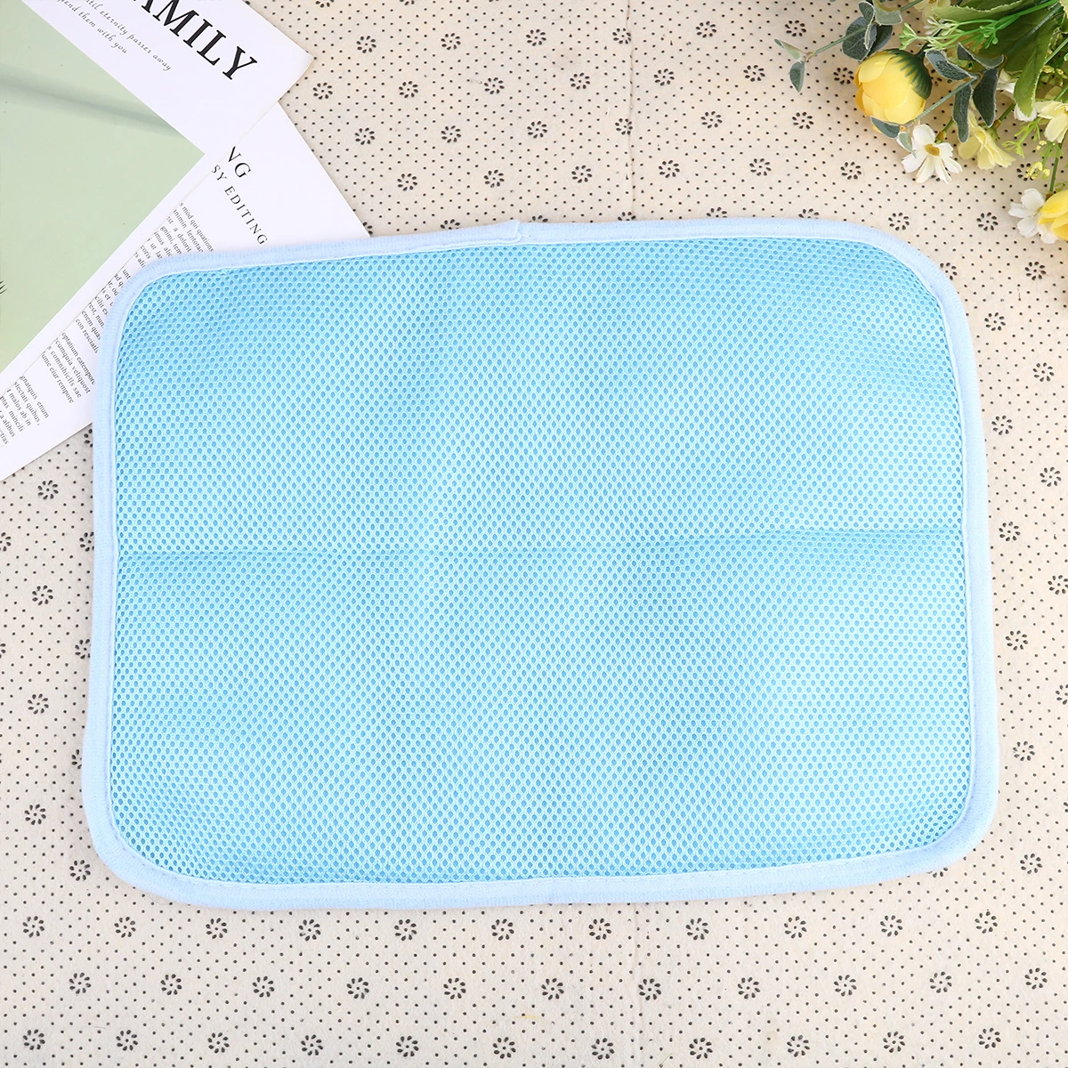 

Pet Ice Fabric Lightweight Cooling Cat Heat Pad Adjustable Temperature Crate Liners Clean Home Use Dog Ice