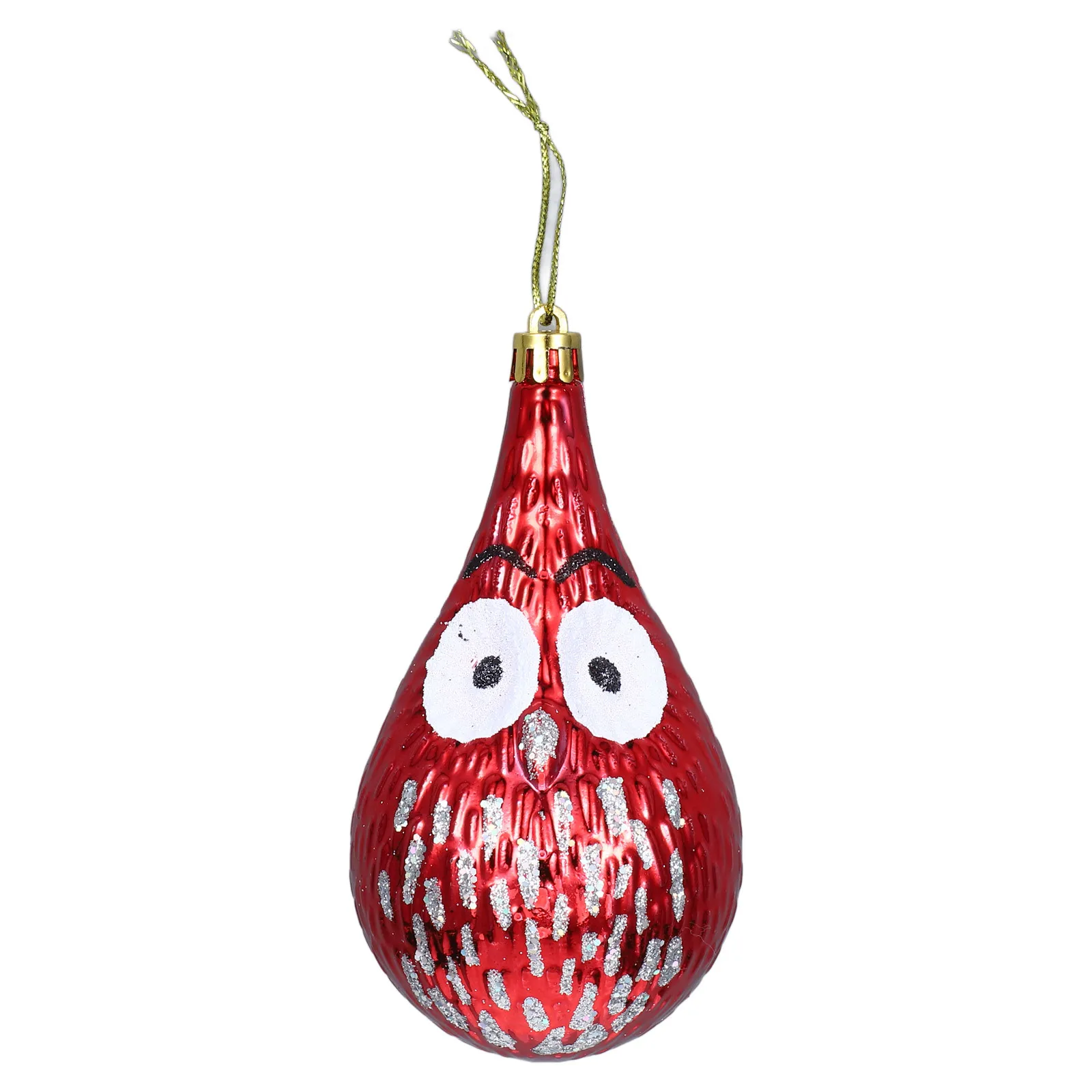 

2Pcs Christmas Owl Hanging Ornament Festive Xmas Tree Decor Plastic Pendant for Holiday Decorations Family Celebration Supplies