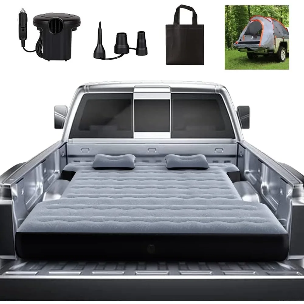 

Camping Pickup Truck Bed Air Mattress Thicken Sleeping Pad for 5.5-5.8Ft Full-Size Short Truck Beds Outdoor Camping Car Travel