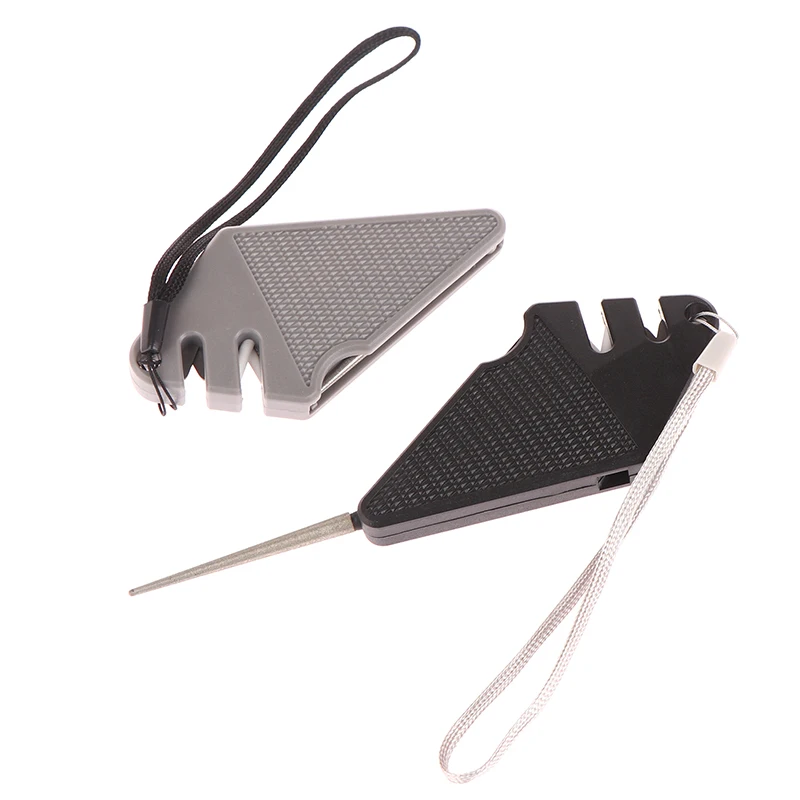 Mini Knife Sharpener Ceramic Rod Knife Sharpener Tungsten Steel Grinding Tool Portable With Compass Whetstone Sharpener