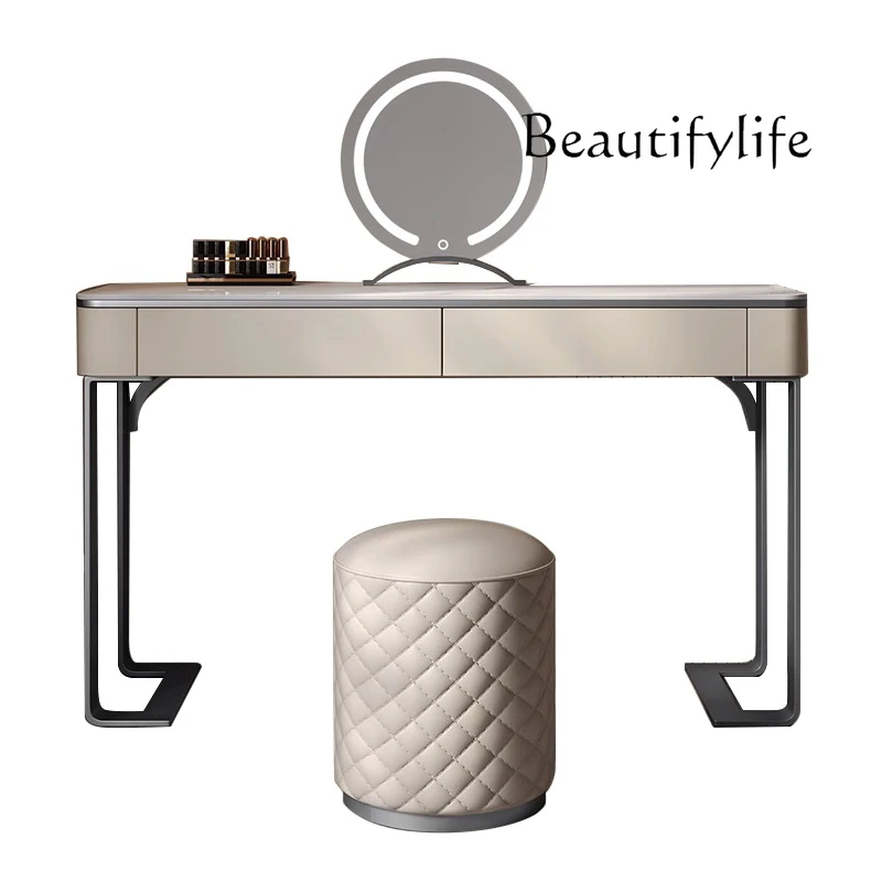 

Modern simple Italian makeup table bedroom small apartment chest dresser integrated