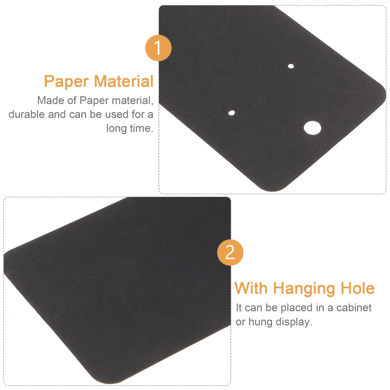 

Earring Display Cards Kraft Paper Jewelry Holder for Packaging Necklace Strong Durable Eco Friendly Study Home Use