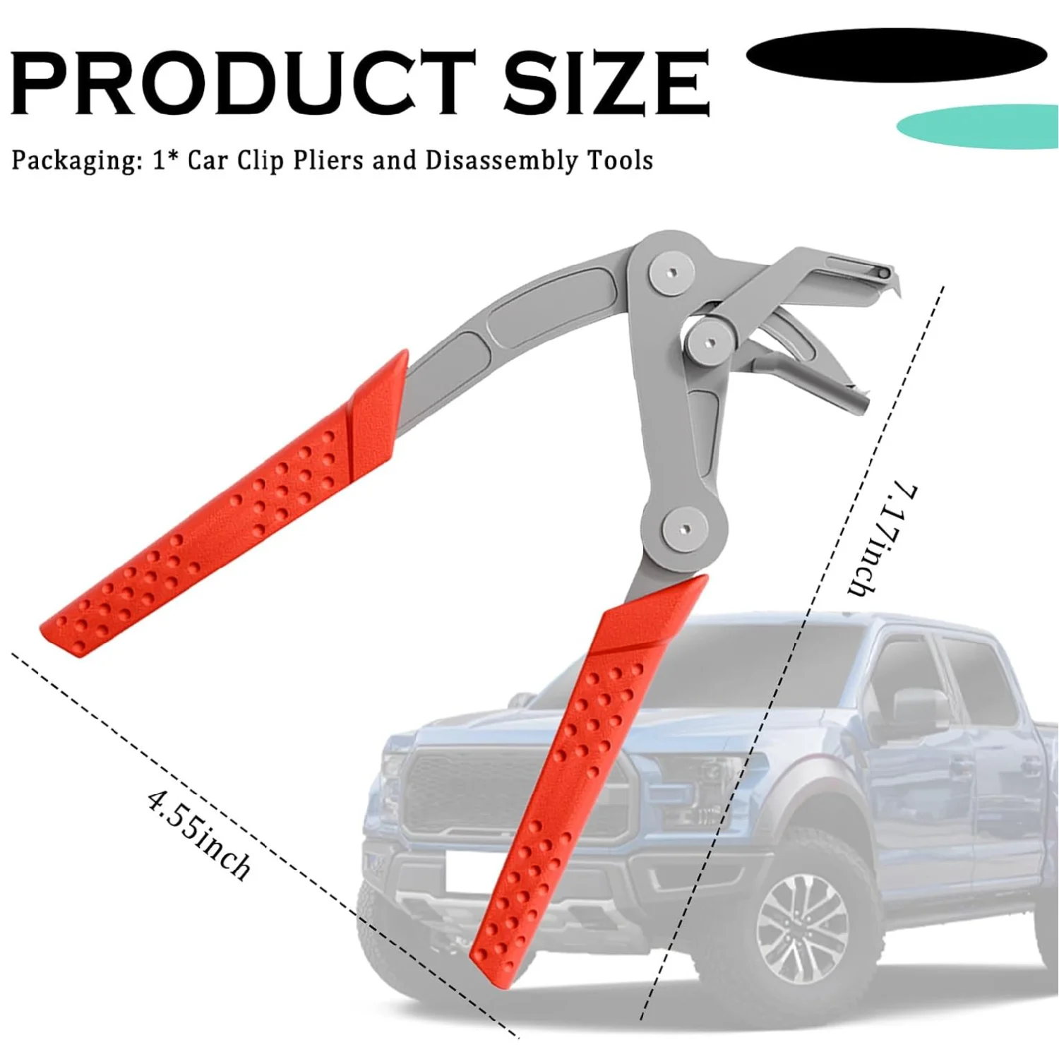 Car Clip Pliers/Disassembly Tools,Stainless Steel Car Clip Remover Tool with Anti-Slip Grip Spring-Loaded Auto Clips Removal