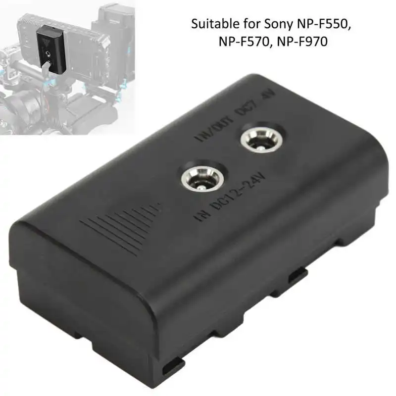 Dummy Battery External Power Supply with D‑TAP Cable DC Bend Wire for Sony NP‑F550 NP‑F570 NP‑F970 Camera npf dummy