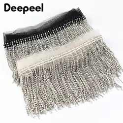 1 stocznia 9cm Rhinestone Fringe Tassel brokat koronki wykończenia wyszywana kryształkami aplikacja kurtka sukienka wstążka dekoracyjna akcesoria do szycia