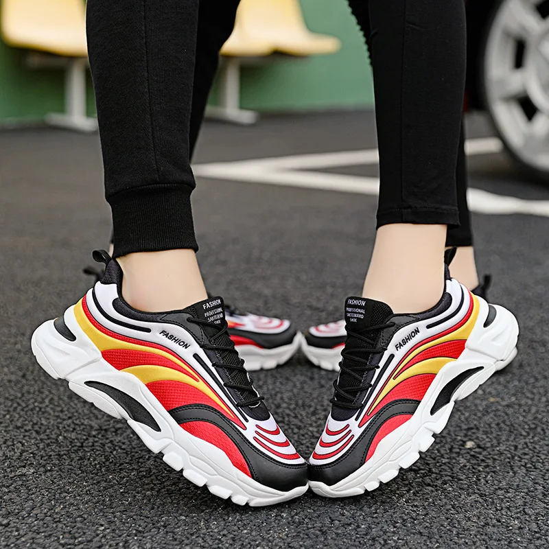 Women and Men Sneakers Breathable Running Shoes Outdoor Sport Fashion Comfortable Casual Couples Gym Mens Shoes Size 36-44