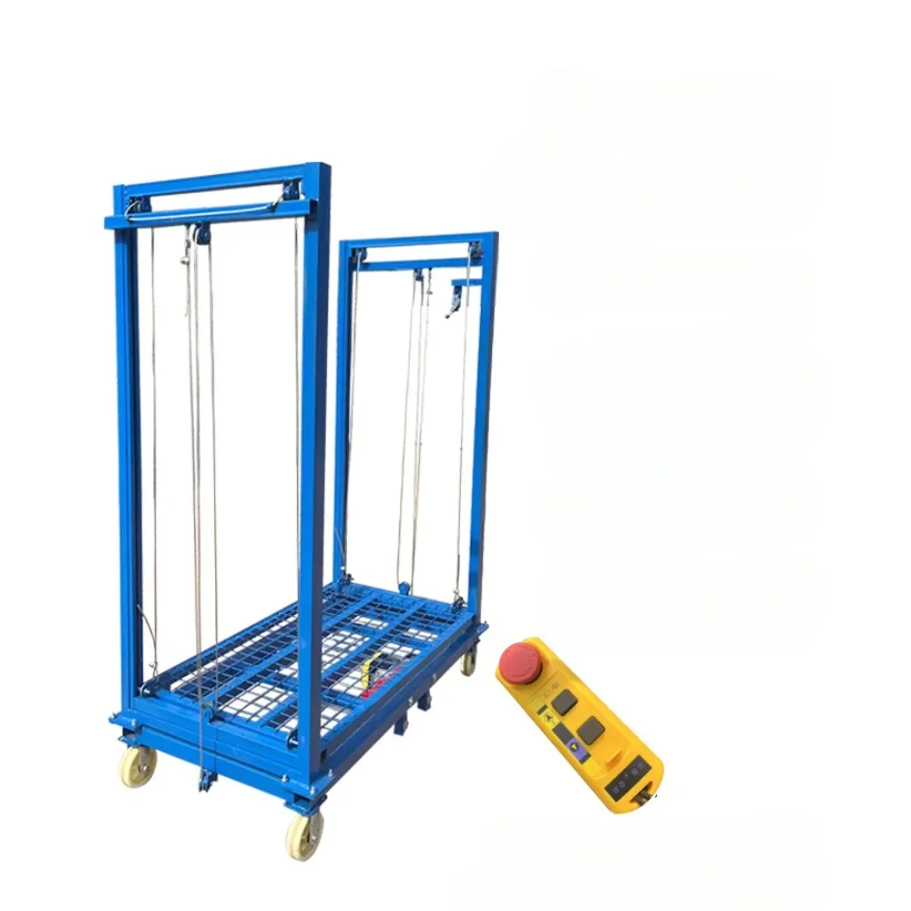 300kg 500kg Mobile Scaffolding Work Platforms 2-8m Foldable Remote Control Electric Lifting Scaffold