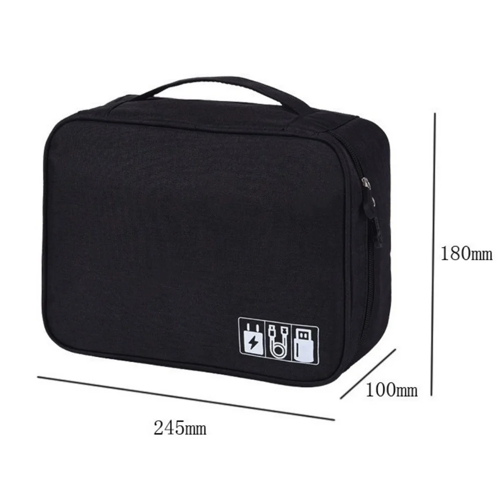 Cable Storage Bag Waterproof Digital Electronic Accessories Organizer Portable Travel Cable Organizer Case for USB Charger Plug