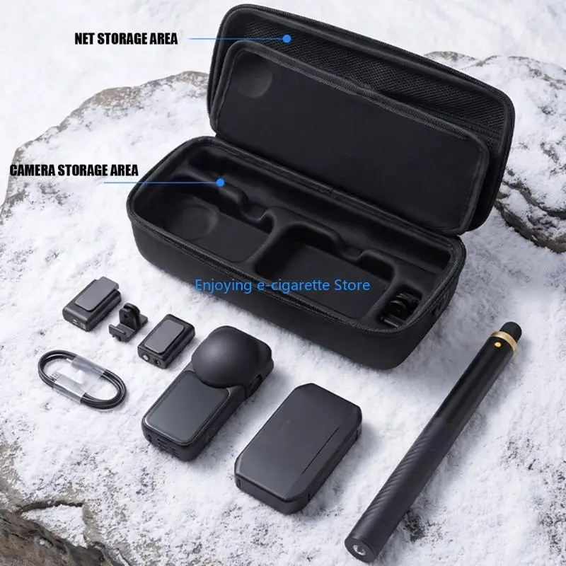 Camera Case for X6 with EVA Hard Shell, Mesh Pocket and Double Zippers, Adjustable Shoulder Strap for Organized Travel Camera