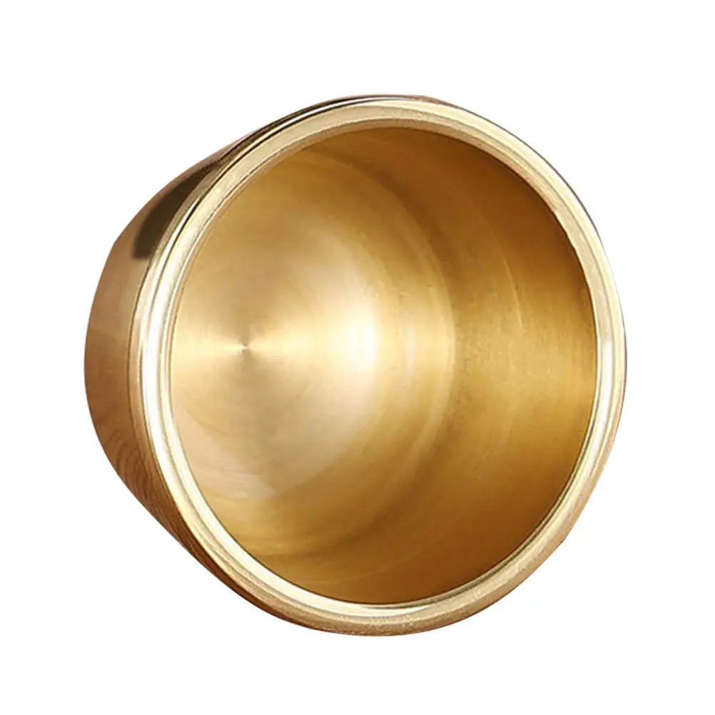 

Buddhist Copper Cup Water Offering Accessory Home Temple Use Resistant Fading Bright Color Artistic Decoration