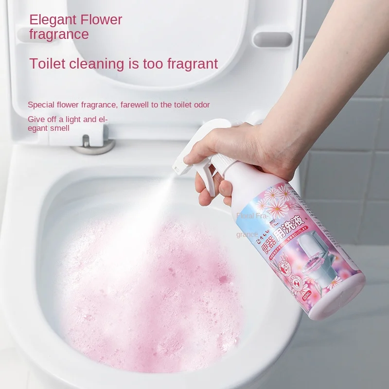 Flower-scented Toilet Cleaner Toilet Cleaner Foam Toilet Cleaner Spirit To Yellow Household Deodorant Bathroom To Stain