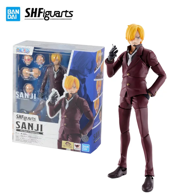 

Bandai Genuine ONE PIECE Finished Model Kit S.H.Figuarts Series SANJI Anime Action Figure Toys for Boys Collectible Toy