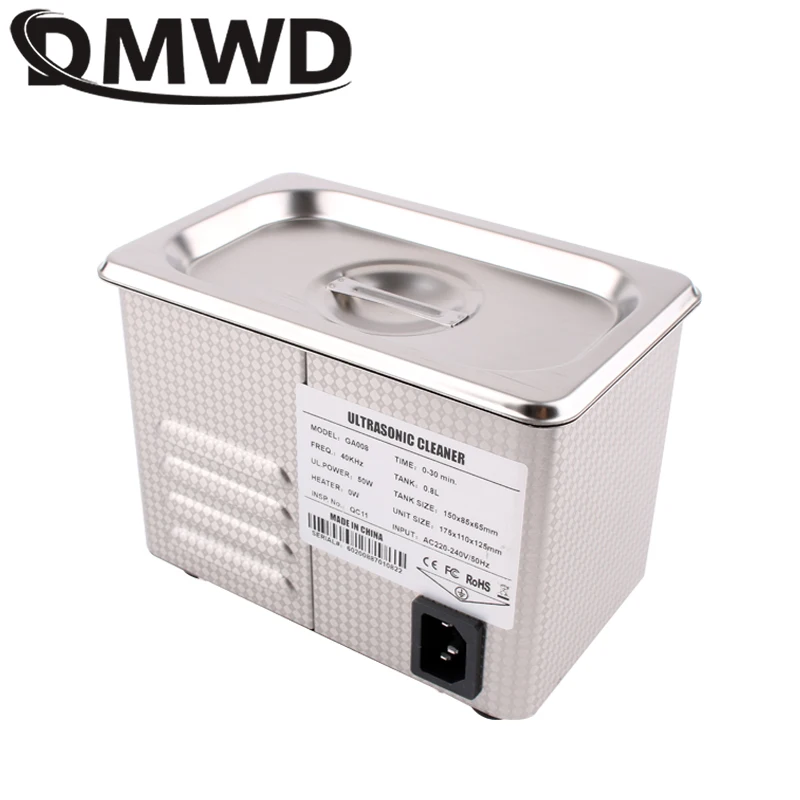 110V/220V Digital Ultrasonic Cleaner 50W Sonicator Washing Bath 40Khz Degas Jewelry Glasses Jade Necklace Oxides Rust Oil Washer