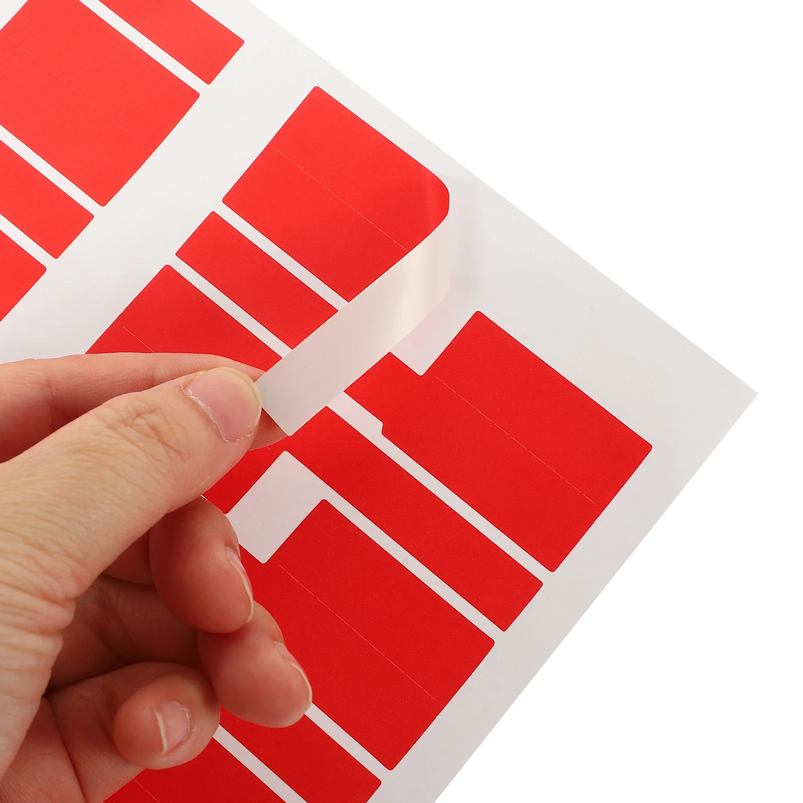 

10 Sheets Colorful Cord Labels Self-adhesive Cable Tags Tabs Wire for Identifier