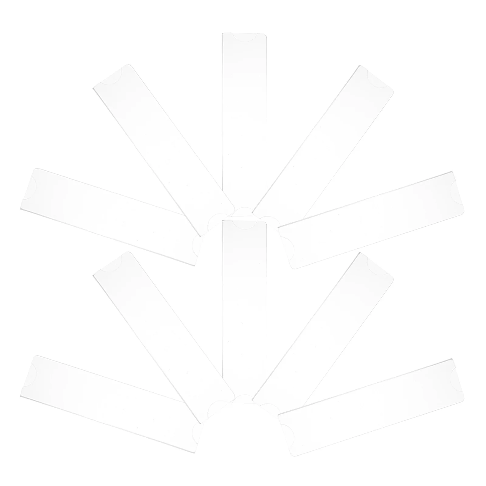 

10pcs Acrylic Nameplate Holder Clear Brand Stand Wall Sign Photo Frame Display Table Self Adhesive Label Holders Sturdy Frame