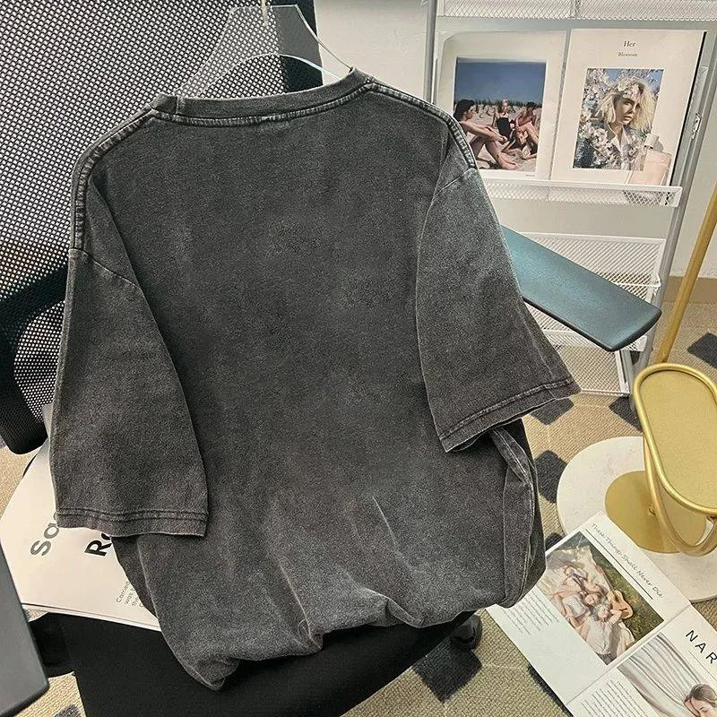 

Винтажные повседневные уличные топы больших размеров с буквенным принтом Cleanfit Thiened, женская модная внутренняя одежда средней длины