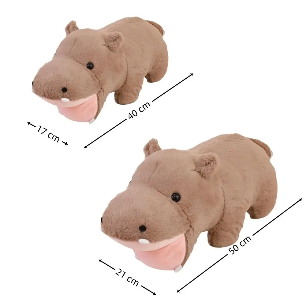 New Moodeng Baby Hippo Plush Toy Cartoon Big Mouth Hippopotamus Doll Home Decor Lovely Sofa Pillow Birthday Gifts