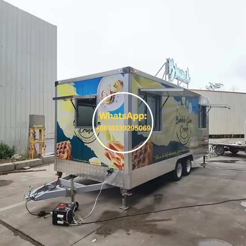 

Индивидуальный полностью оборудованный мобильный прицеп для еды, коммерческий класс, кухня из нержавеющей стали для фестивалей общественного питания, грузовик для уличной еды