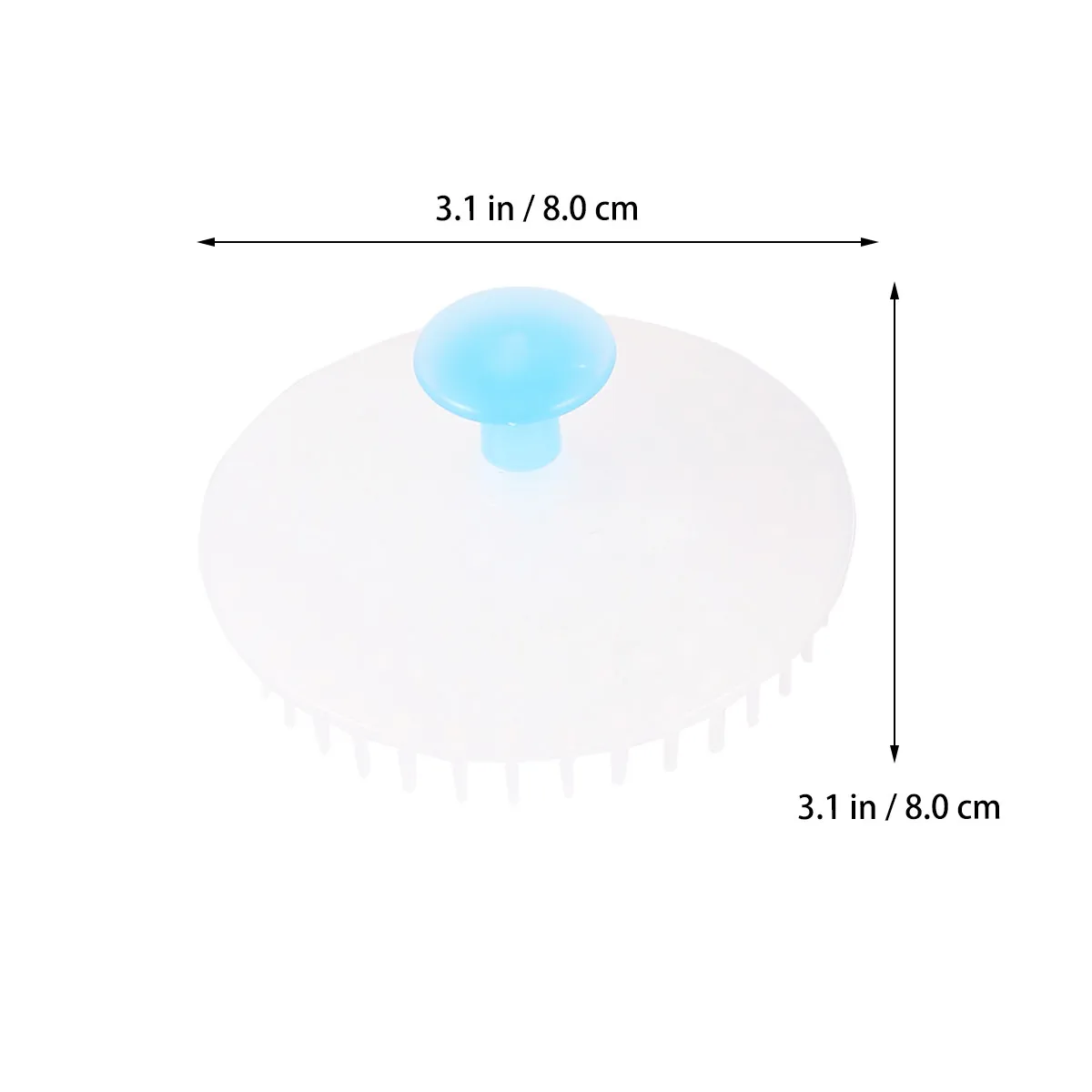 2Pcs Hair Scalp Shampoo Brush Shower Hair Cleaning Massager Tool Soft Texture Portable Dual Purpose Relaxing Bath Accessory