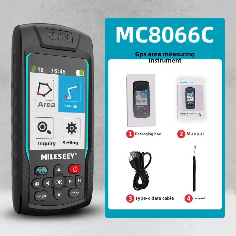 Maitest GPS High Accuracy Surveyor Professional Handheld MC8066C (4 Pieces Weight) Area Measurement Instrument From China