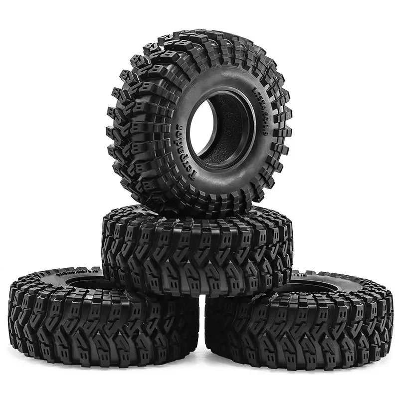 1.9インチ クローラータイヤトレッド 4個セット - 天然ゴムソフトコンパウンド SCX10 90046 D90 TRX4 TRX6 D297対応