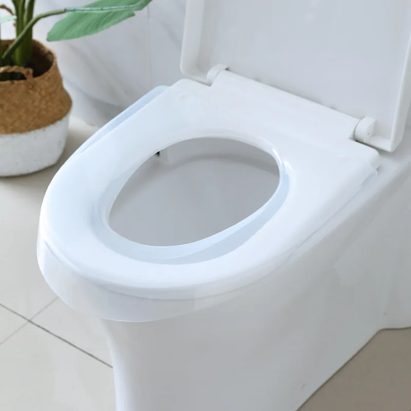 Washable Toilet Seat Cover Waterproof Sticker Foam Cushion V-shaped Toilet Seating Washer Bathroom Implement Home Merchandises - Image 6