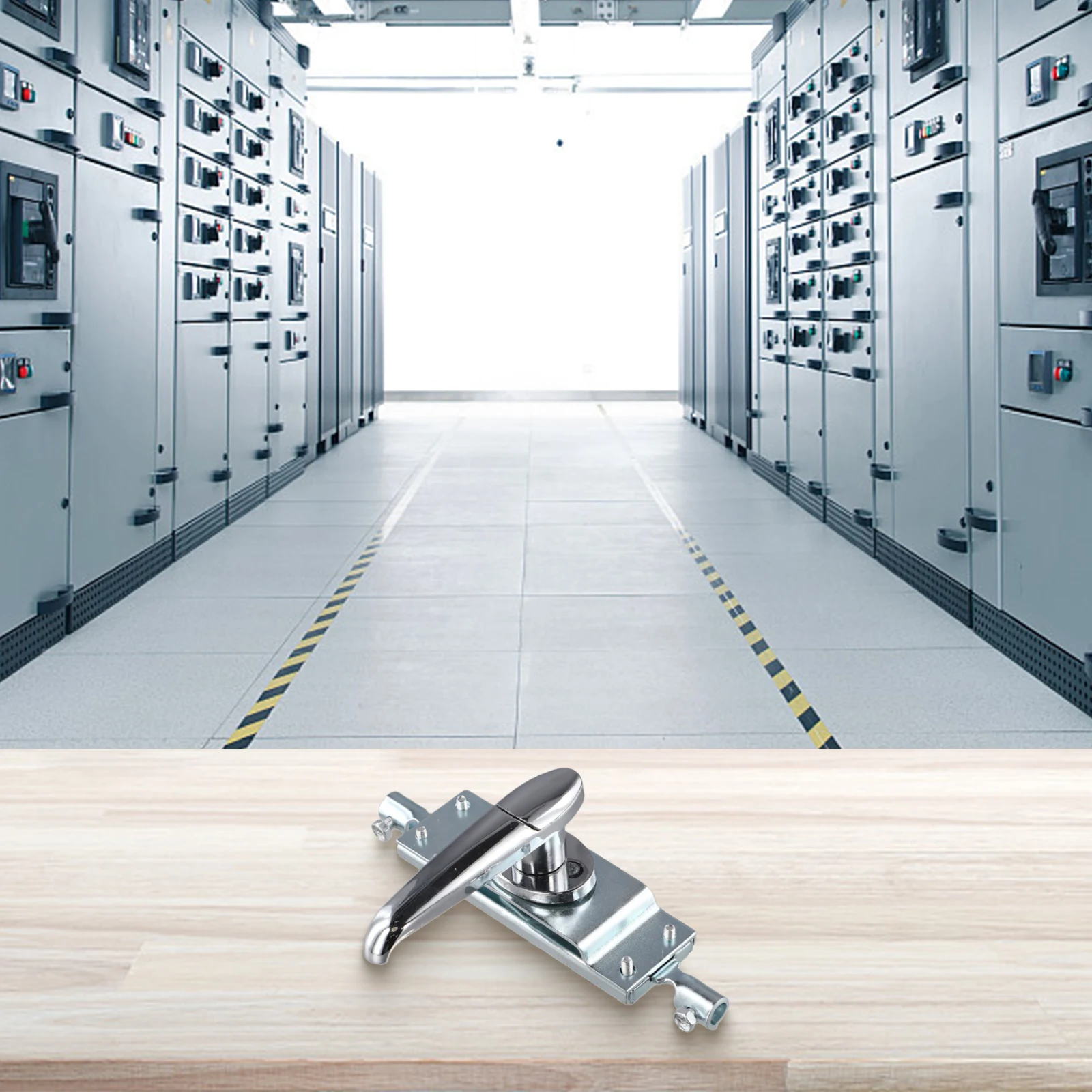 Link-Schloss-Türschloss für den industriellen Einsatz, hochfeste Stahlnocke mit hohem Drehmoment, Zinklegierungsgehäuse, verzinkt, verchromt