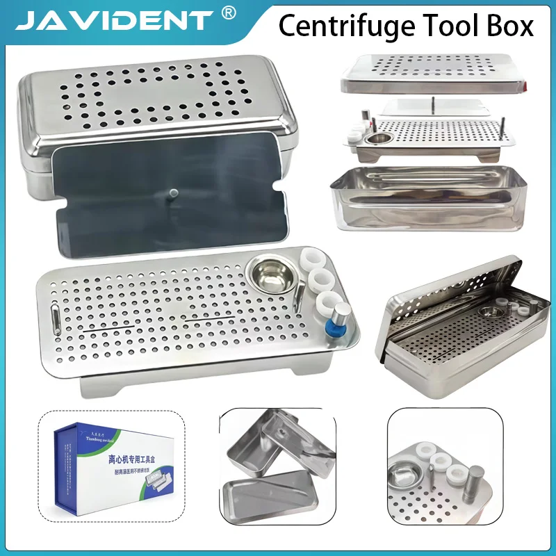 Dental PRF & CGF Box Kit - Stainless Steel Surgical Plate for Bone Membrane Prep, Tooth Extractions Dentist Use