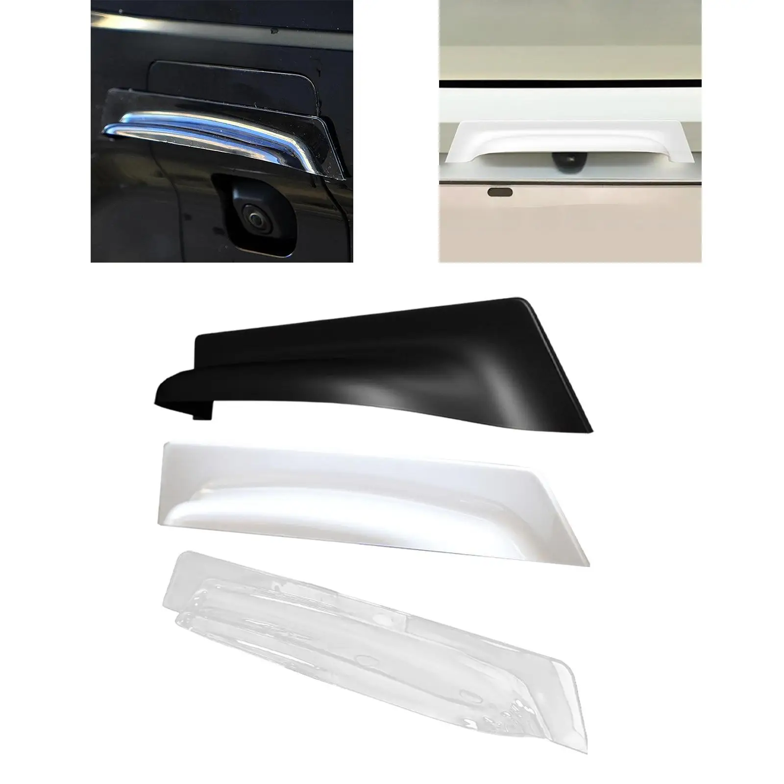 سيارة عكس الكاميرا المطر الظل غطاء SUV RV واقية السيارات قناع حامي #2