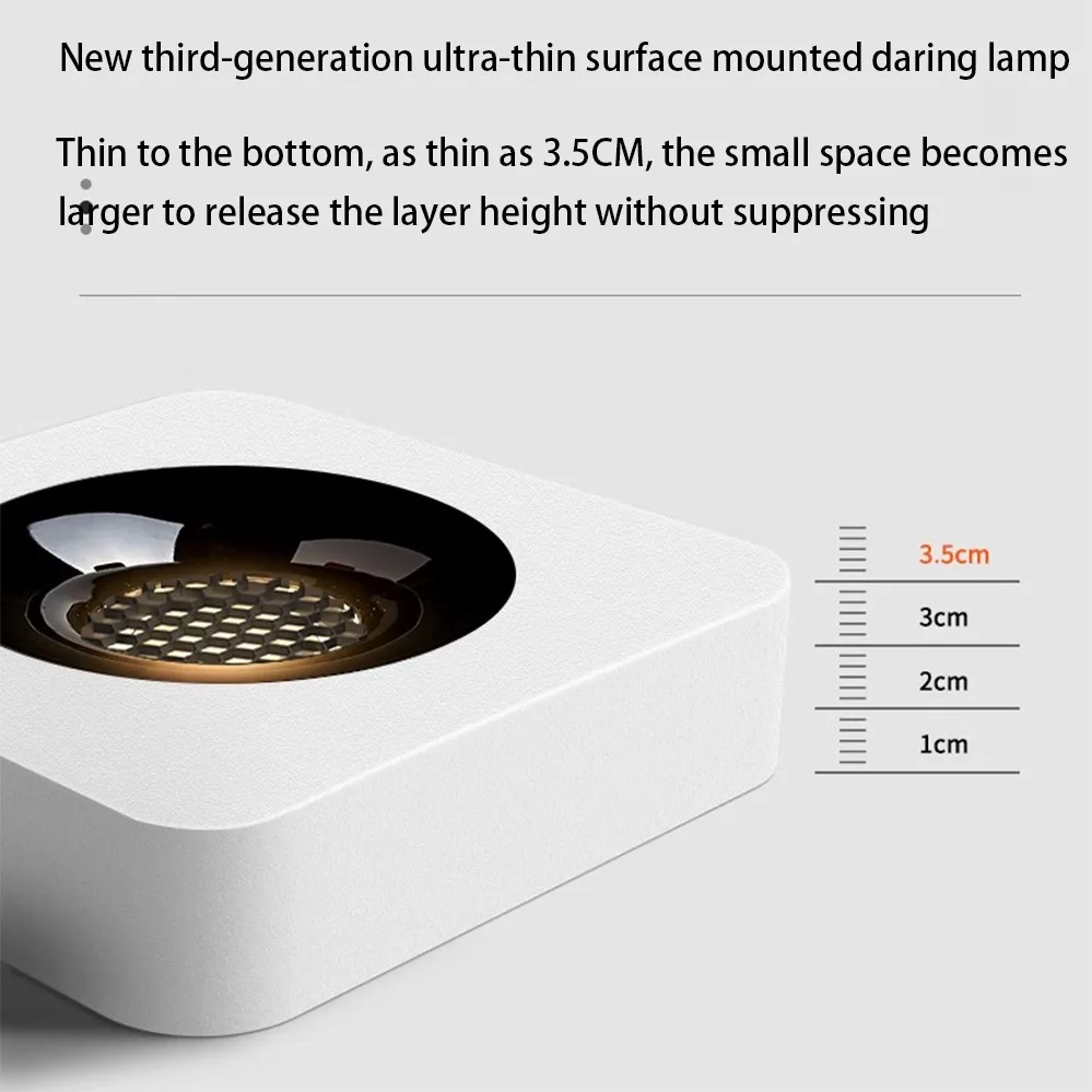 Ultra thin strip surface mounted spotlight LED ceiling anti glare corridor corridor balcony dressing room simple no main light